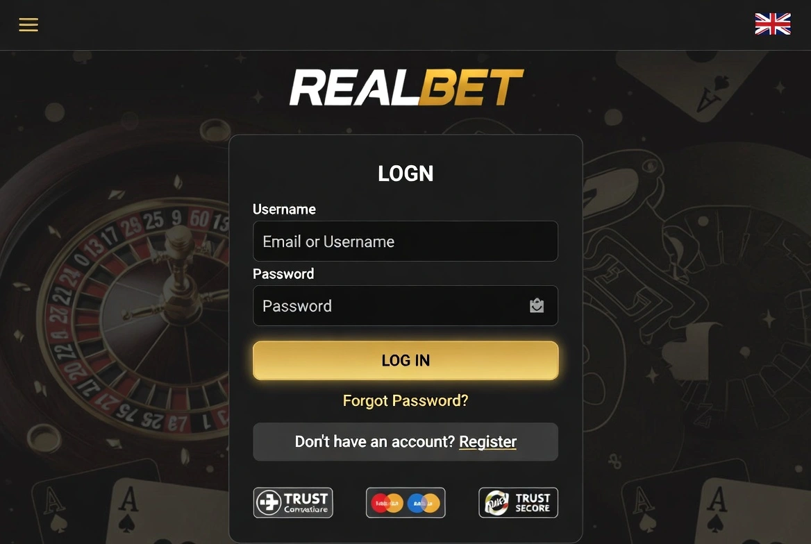 Phone with login page