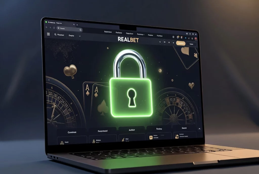 Laptop with a secure login page